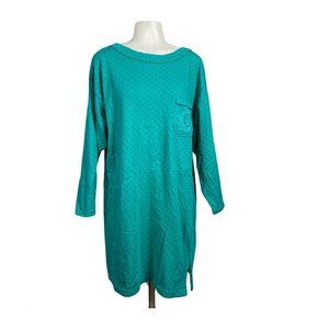 Victoria's Secret Cotton Nightgown Emerald Green